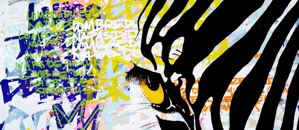 Illustration animalière zèbre par Julooz