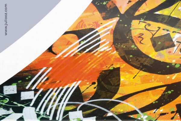 Illustration Calligraffitiz Rêve toujours calligraphie gothique et fond street-art - de Juliooz