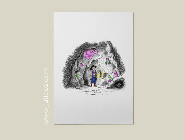 "Inexploré" - Portrait illustré d'un enfant aventurier - Par Juliooz