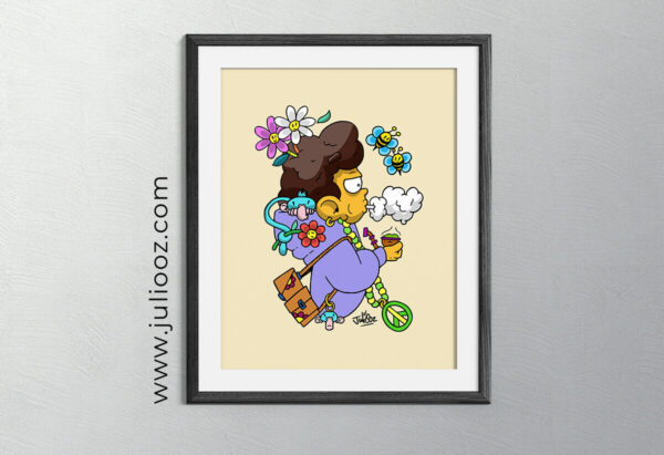Illustration Pacoz Grozieux personnage tablette sac à dos singe - Par Juliooz