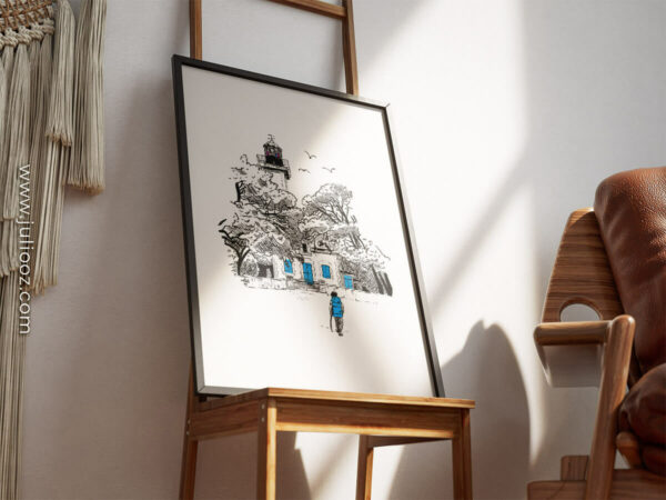 Illustration HD du Phare de la Pointe des Dames à Noirmoutier – Juliooz