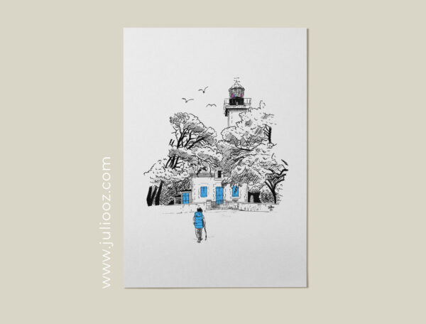 Illustration HD du Phare de la Pointe des Dames à Noirmoutier – Juliooz