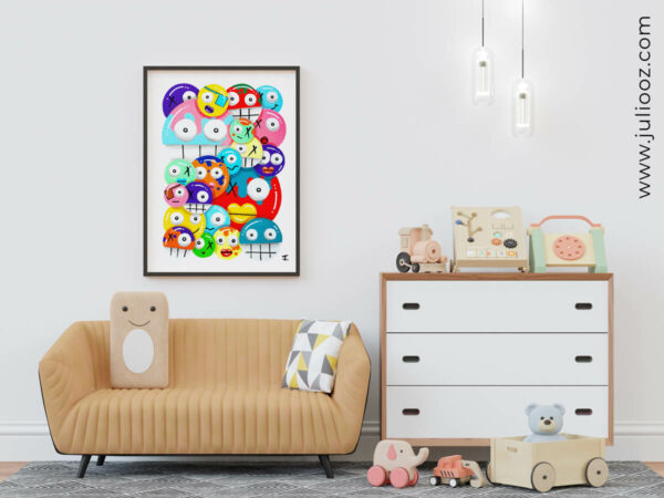 Illustration "Bubbleitoz" – Affiche pop graffiti Juliooz à télécharger