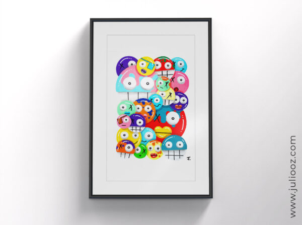 Illustration "Bubbleitoz" – Affiche pop graffiti Juliooz à télécharger