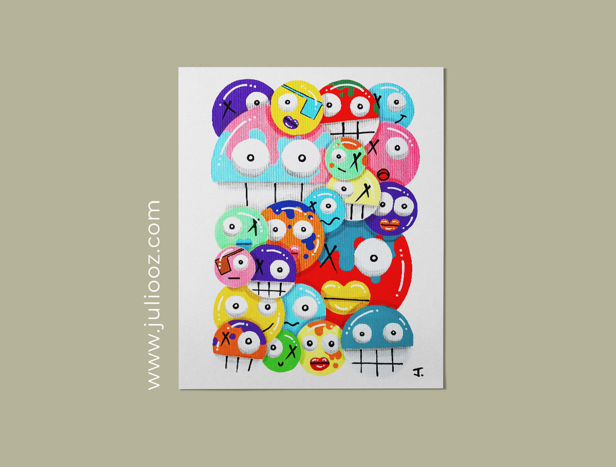 Illustration "Bubbleitoz" – Affiche pop graffiti Juliooz à télécharger