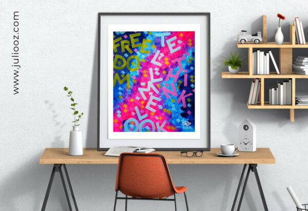 Œuvre street-art “Dis-moi” par Juliooz – Calligraphie et graffiti en HD