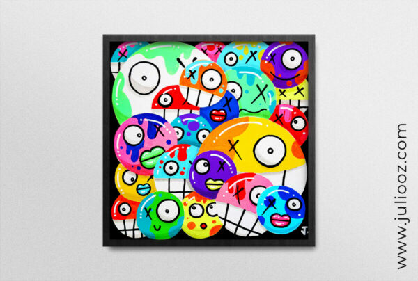 "Tes yeux" Illustration contemporaine street-art – Affiche graffiti à télécharger - par Juliooz
